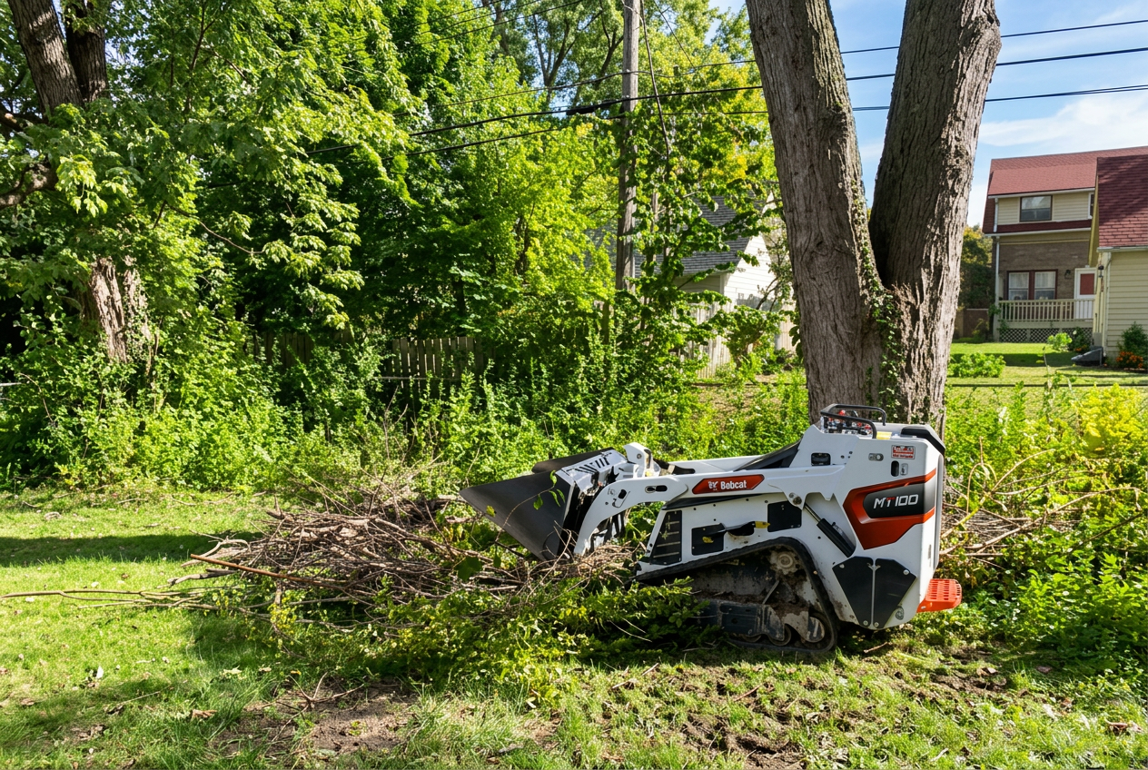 Rock bed install — Buffalo, NY before